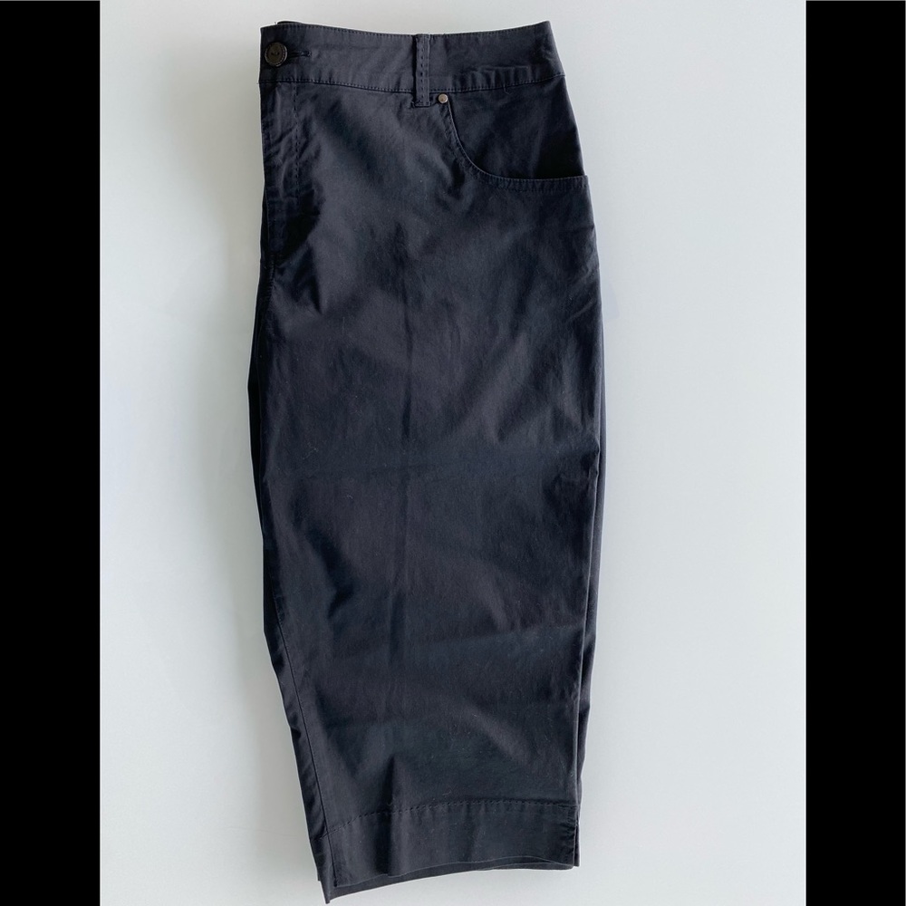 NWOT Coconut Row Palm Beach Black Capri/Crop Pants, 16 - Picture 7 of 7